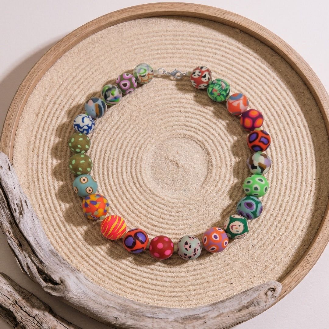 Collar Corto Bolas Monila