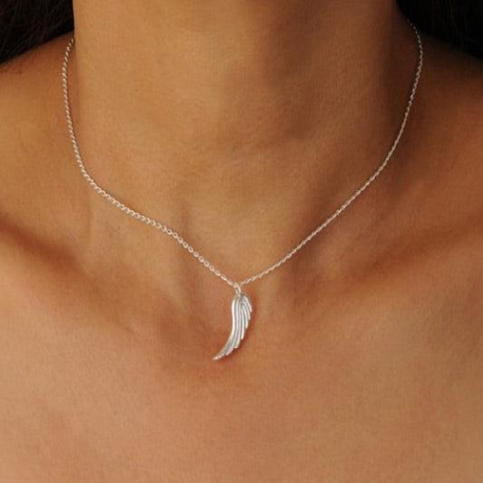 Cadena Choker Ala Renacer plateada