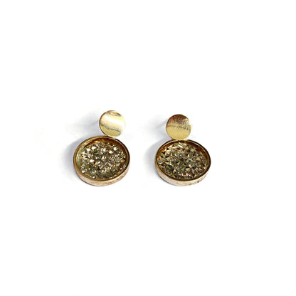 Aretes Sparkle pequeño Plateado de Katty Winograd