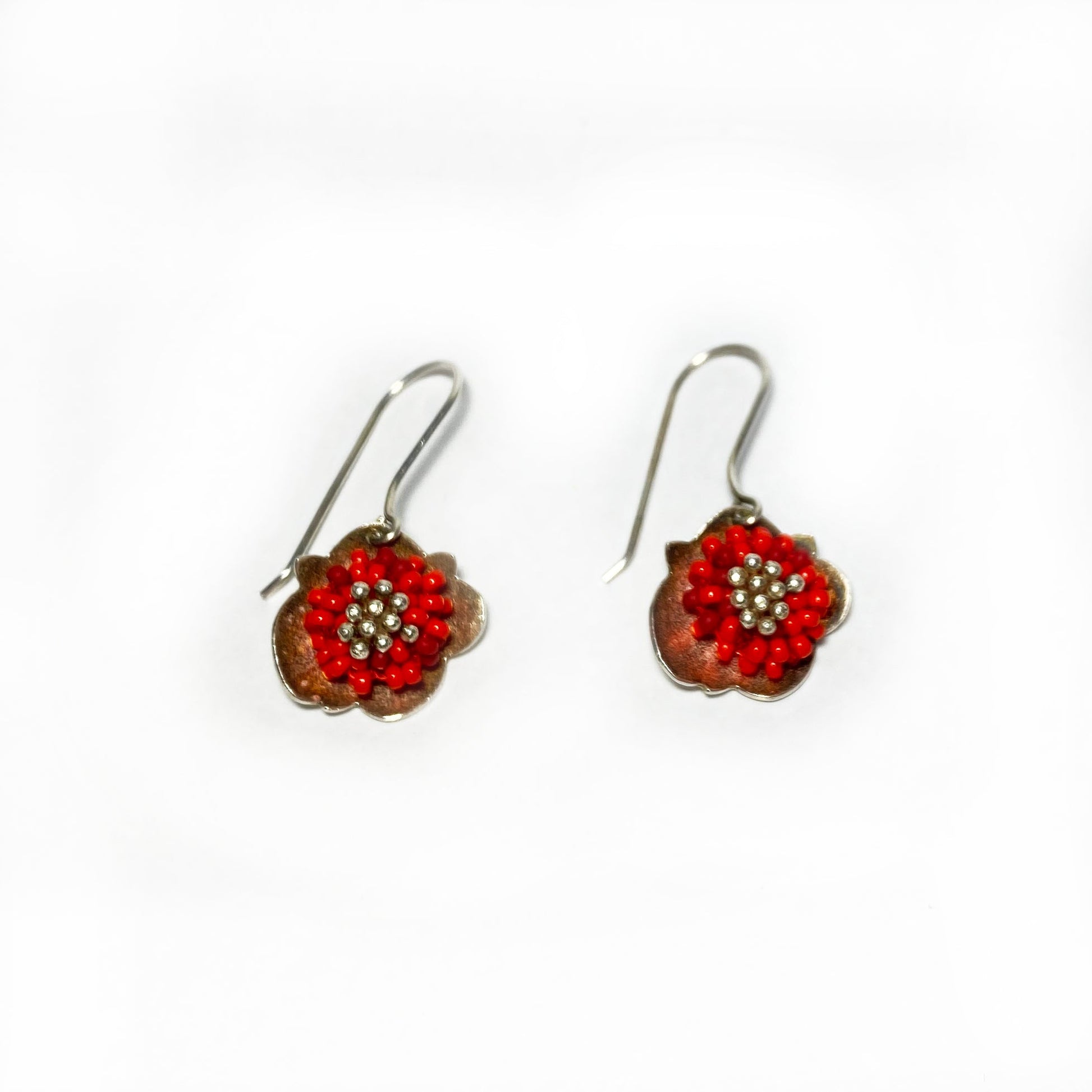 Aretes pistilo rojo Claudia Fajardo (4562973360228)