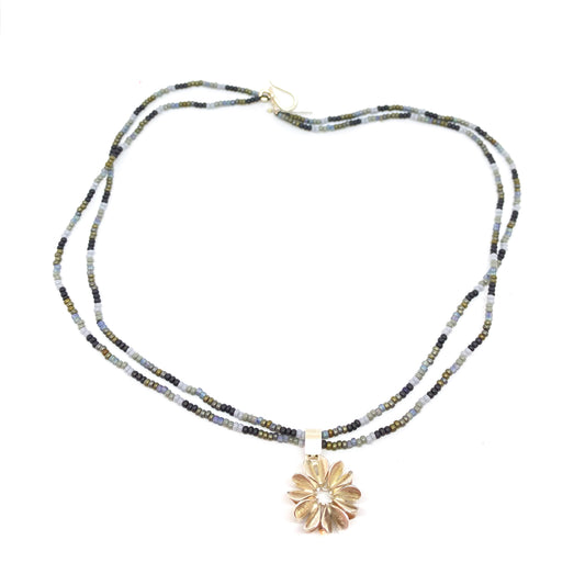 Collar Dije Flor Amor