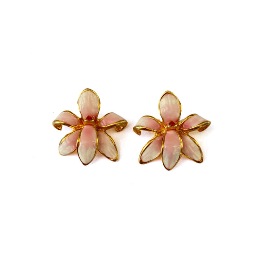 Aretes orquidea rosa de Eleonora Varini (4569953697892)