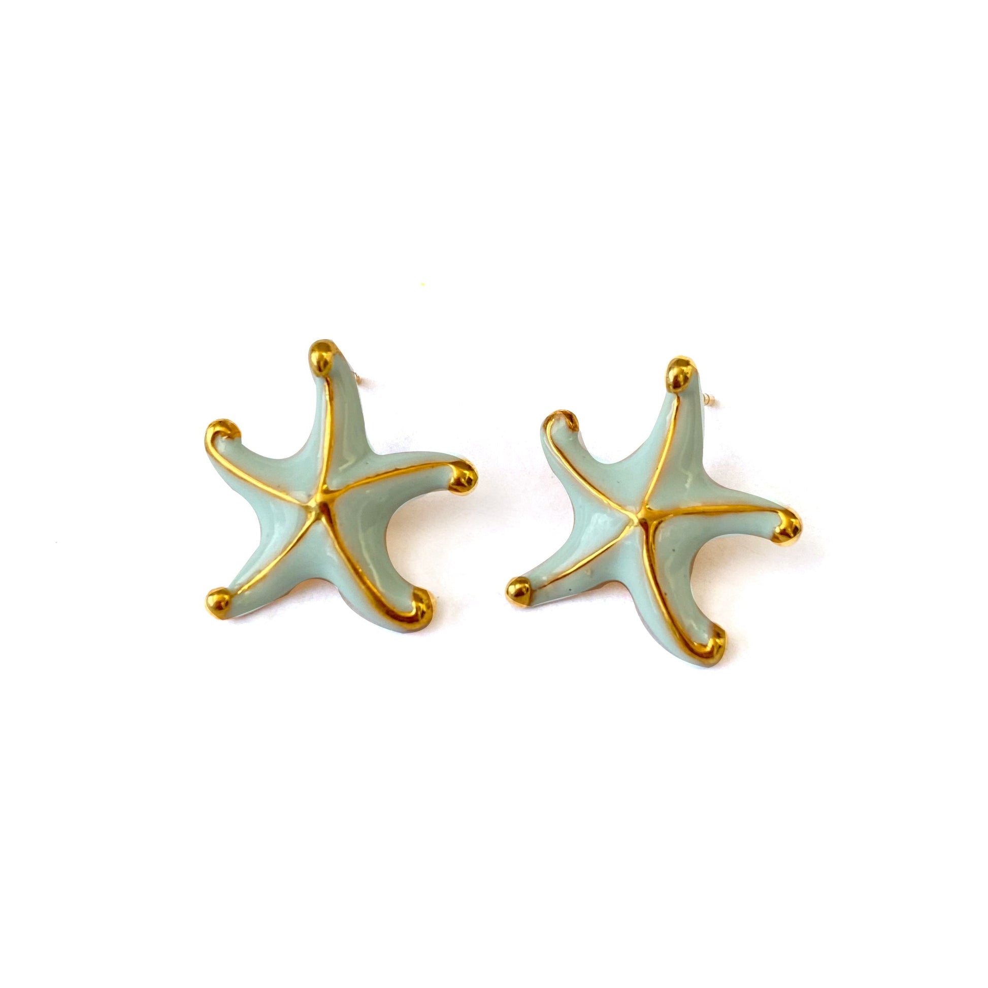 Aretes estrella de mar menta de Eleonora Varini (4569965232228)