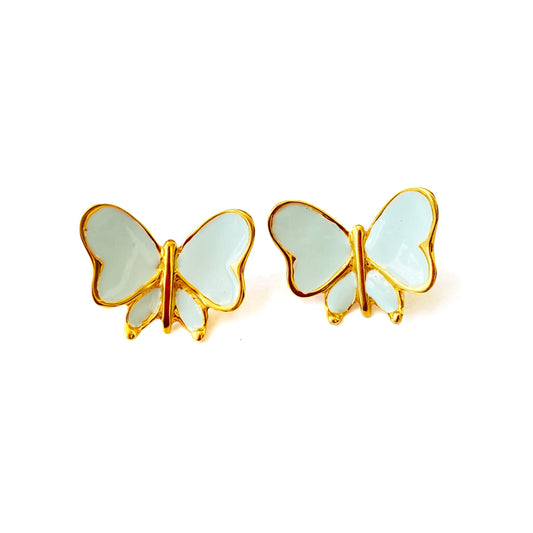 Aretes mariposa grande menta de Eleonora Varini (4569986957412)