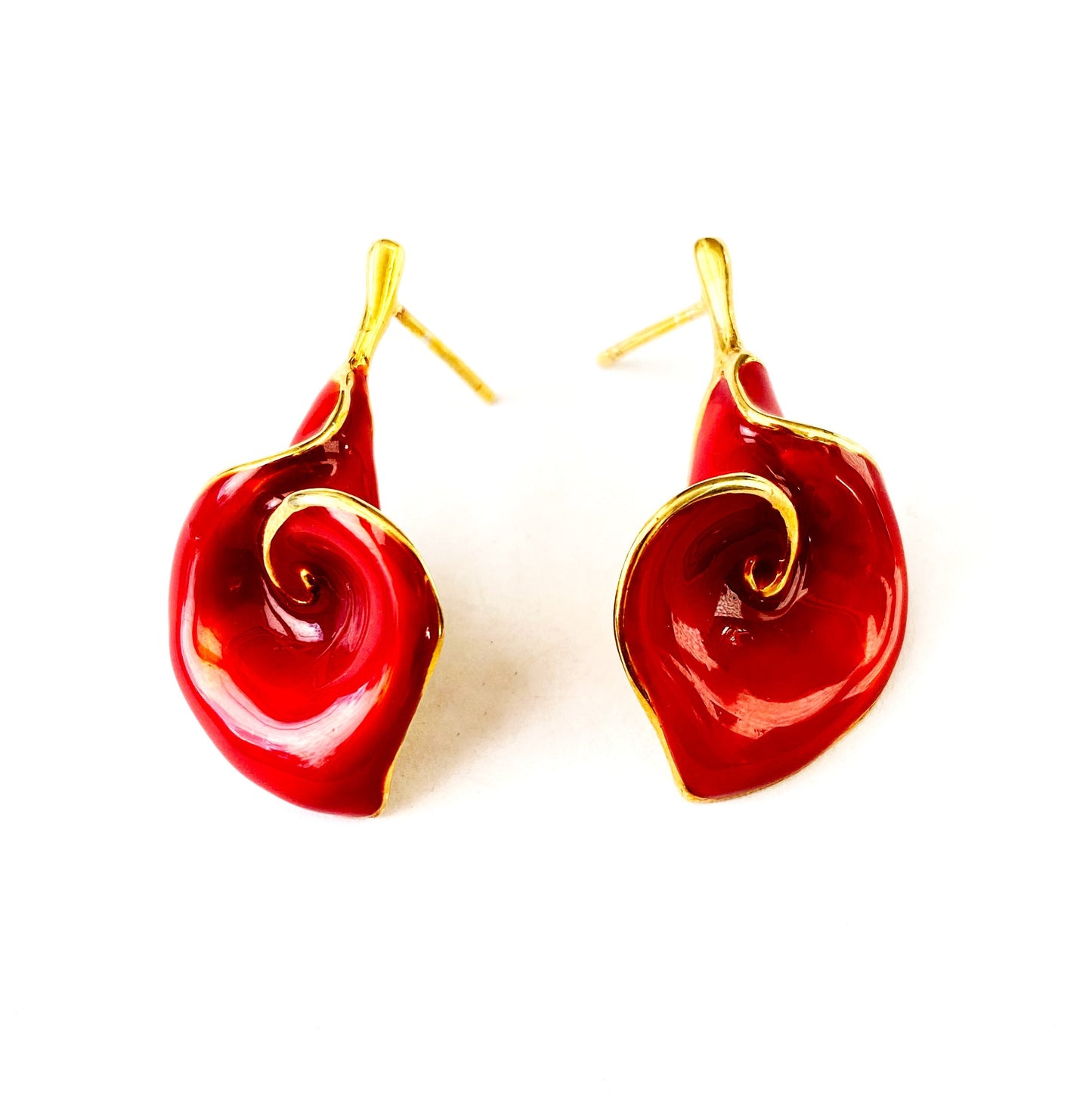 Aretes cartucho rojo de Eleonora Varini (4570019758180)