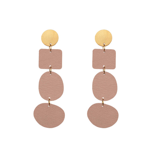 Aretes largos CUENCA rosado de Minimalina (4606040211556)