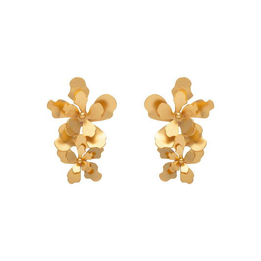 Aretes Flor Merania Largo