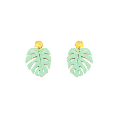 Aretes Monstera Multicolor de Minimalina