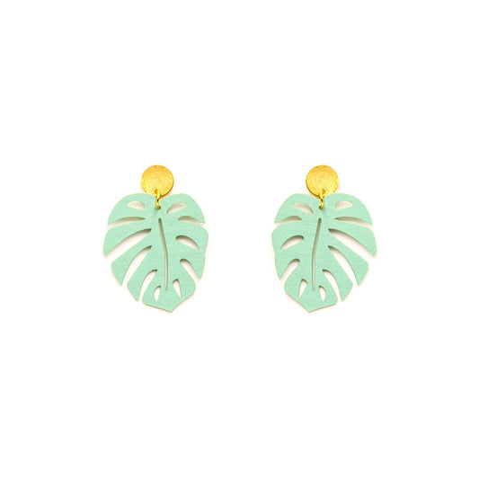 Aretes Monstera Multicolor de Minimalina