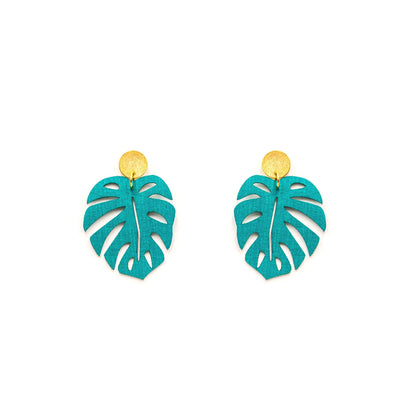 Aretes Monstera Multicolor de Minimalina