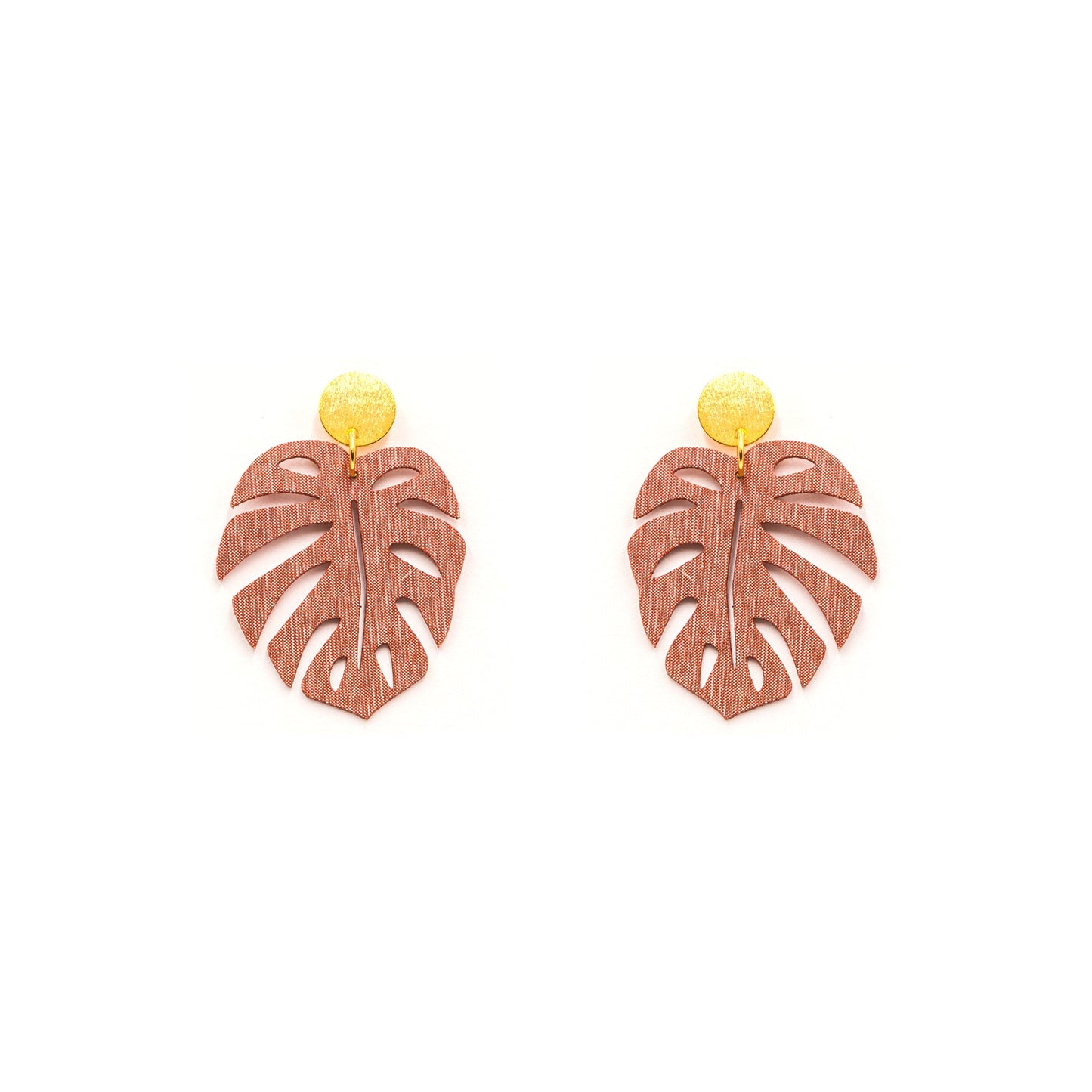 Aretes Monstera Multicolor de Minimalina