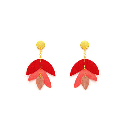 Aretes Heliconia de Minimalina